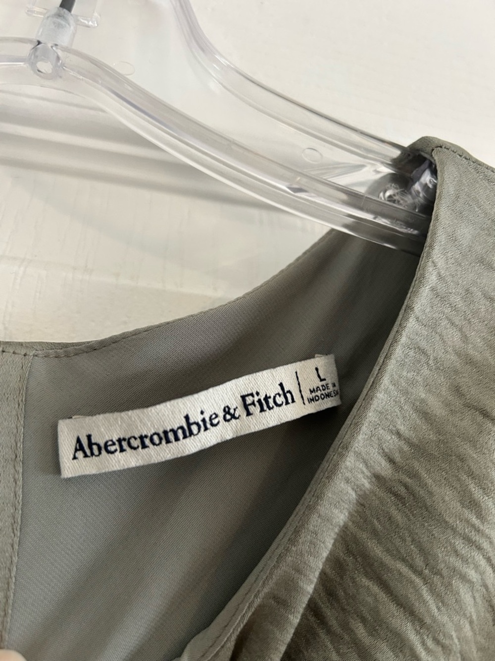 Abercrombie & Fitch Olive Green Maxi Dress - Picture 3 of 3